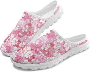 JoyLamoria Animal Pattern House Womens Shoes Mule Flower Lightweight Clog Fashion Comfortable Walking Backless Sport Sneakers