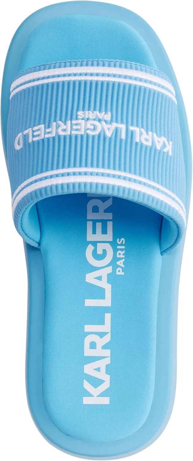 KARL LAGERFELD Women's Cushioned Insole Everyday Ohare-Platform Slide Sandal