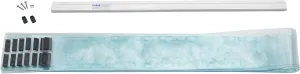 Kason Easimount Vinyl Strip Curtain Kit, 38 x 84 Inch, 6 Inch Wide, 401SA6063884
