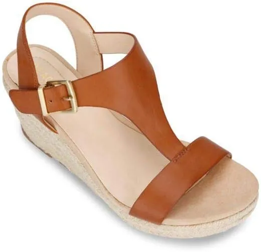 Kenneth Cole REACTION Women's Card T-Strap Wedge Sandal