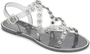 Kenneth Cole Women's Dahlia Jelly Jewel Sandal Flat Platform