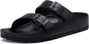 KIDMI Women's Comfortable EVA Sandals with Medium Arch Support, Adjustable Buckle Summer Beach Slide Sandal