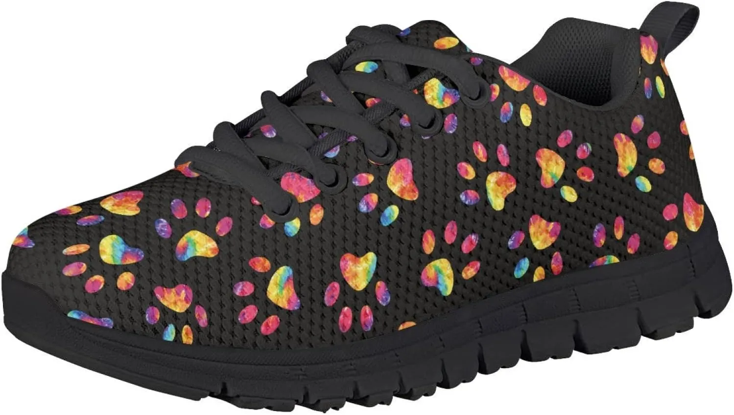 Kids Lightweight Breathable Walking Shoes Girls Washable Athletic Running Shoes Fashion Lace-up Sneaker