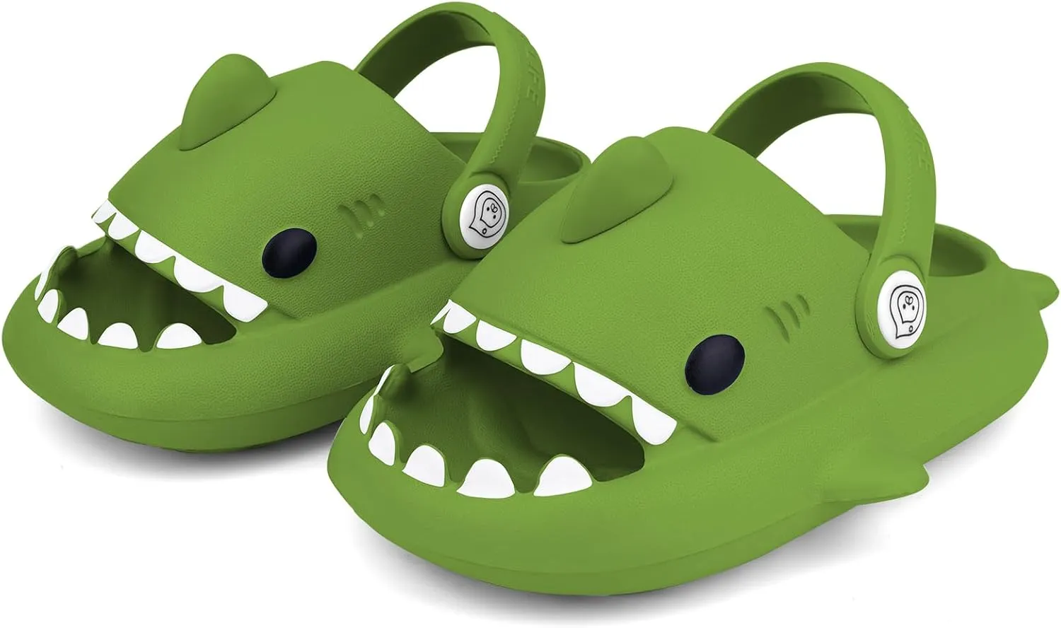 Kids Shark Slides丨Pillow Shower Sandals Quick Dry Slippers丨Toddler Boys Girls Comfy Cloud Slides丨Summer Non-Slip Thick Sole Beach Pool shoes