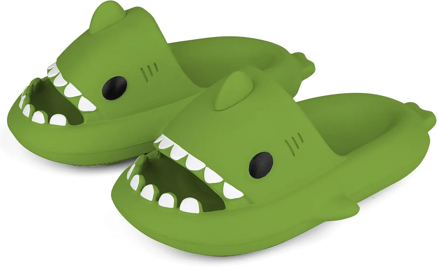 Kids Shark Slides丨Pillow Shower Sandals Quick Dry Slippers丨Toddler Boys Girls Comfy Cloud Slides丨Summer Non-Slip Thick Sole Beach Pool shoes