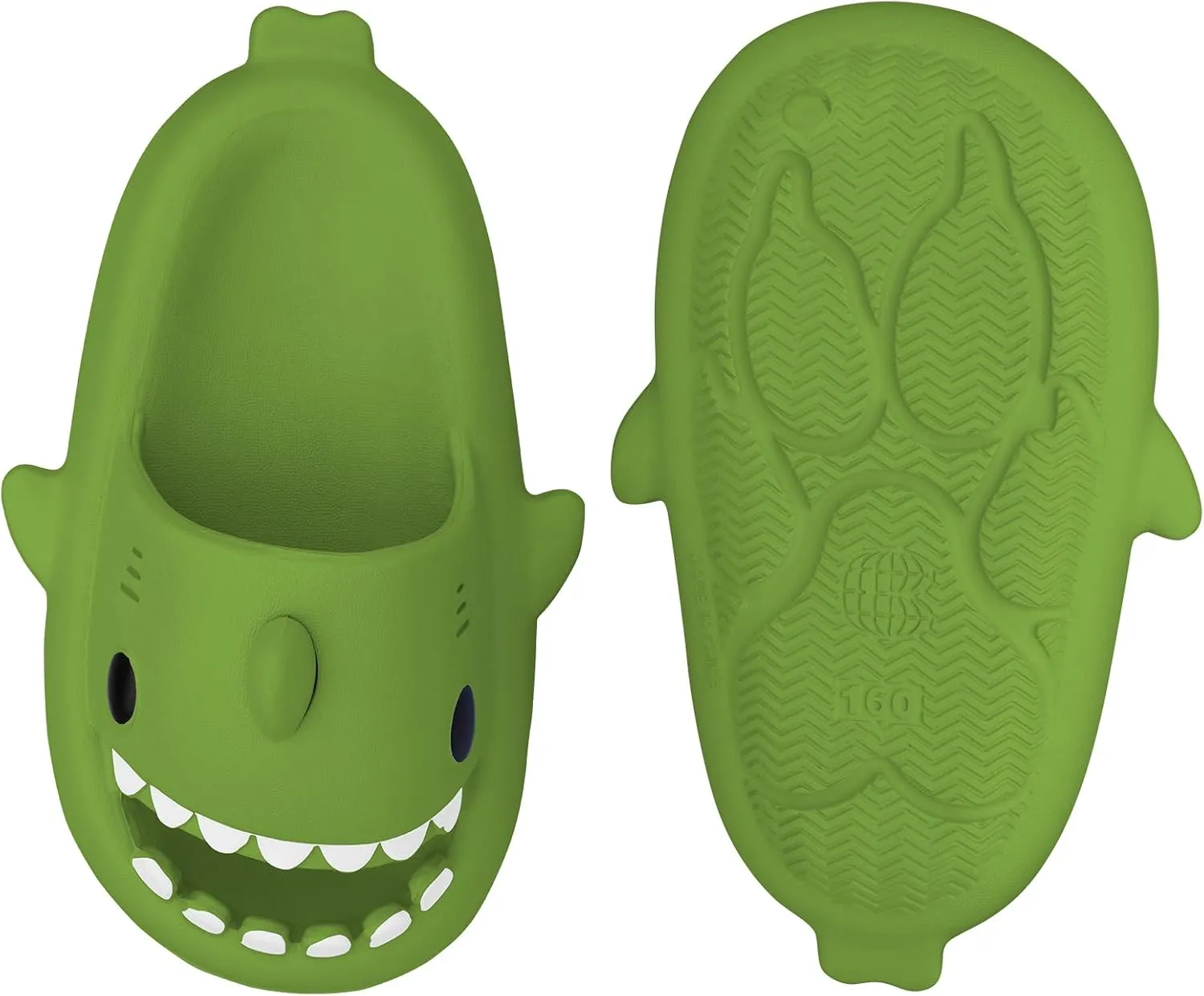 Kids Shark Slides丨Pillow Shower Sandals Quick Dry Slippers丨Toddler Boys Girls Comfy Cloud Slides丨Summer Non-Slip Thick Sole Beach Pool shoes