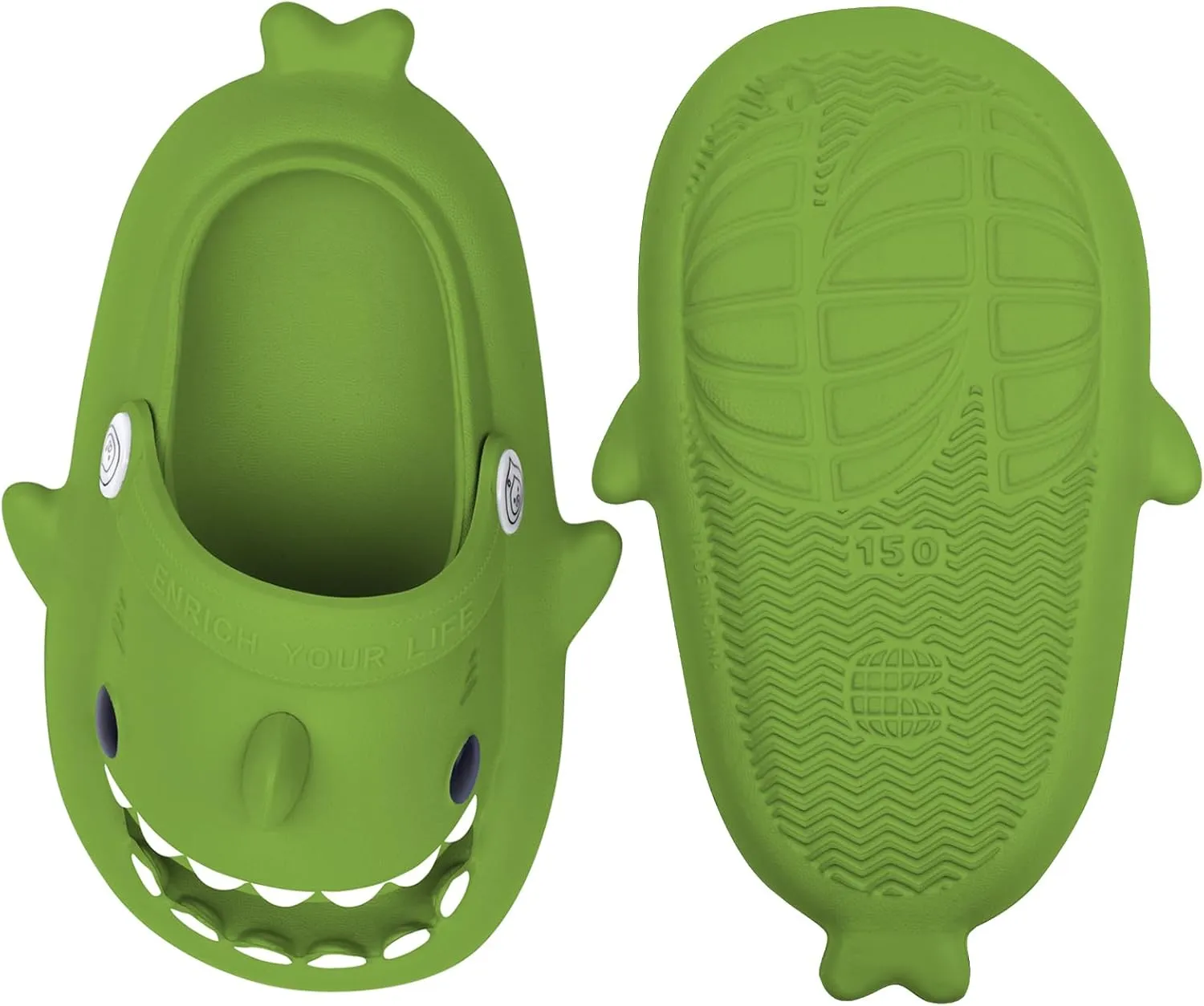 Kids Shark Slides丨Pillow Shower Sandals Quick Dry Slippers丨Toddler Boys Girls Comfy Cloud Slides丨Summer Non-Slip Thick Sole Beach Pool shoes