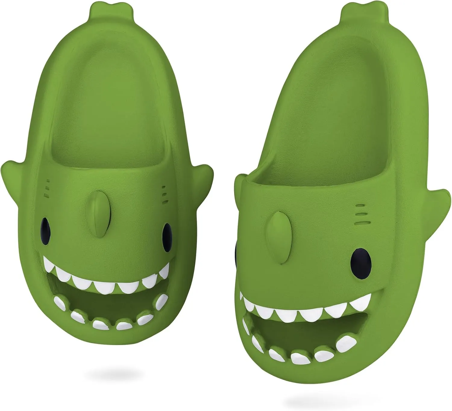 Kids Shark Slides丨Pillow Shower Sandals Quick Dry Slippers丨Toddler Boys Girls Comfy Cloud Slides丨Summer Non-Slip Thick Sole Beach Pool shoes