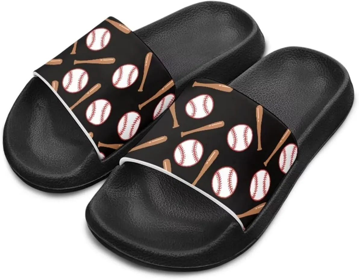 Kids Slide Sandals Novelty Ball Car Slides for Boys Non-slip Summer Slippers Beach Pool Shoes
