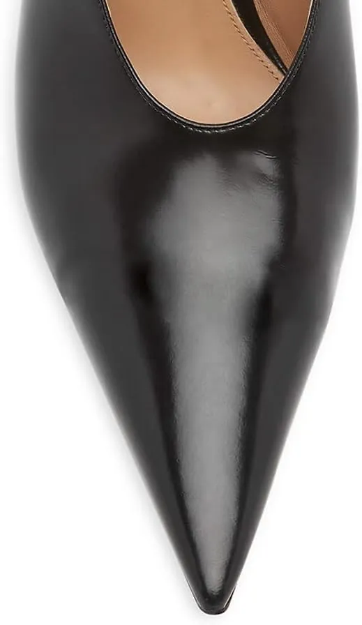 Kluolandi Metallic Heeled Mules for Women Sexy Pointed Closed Toe Slip On Wedge Mule Pumps Heels