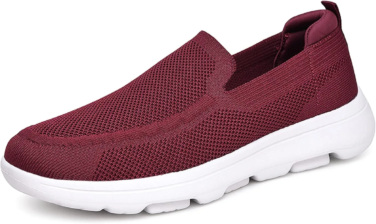 konhill Men's Walking Shoes Slip on Loafers- Mesh Casual Tennis Sneaker Breathable Shoes