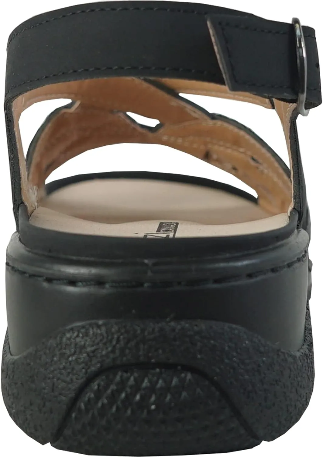 KOZI Canada Women Comfort Mule Shoe Casual Wedge Sandal with Round Toe Replaceable Orthopedic Insole Black Camel Navy Taupe