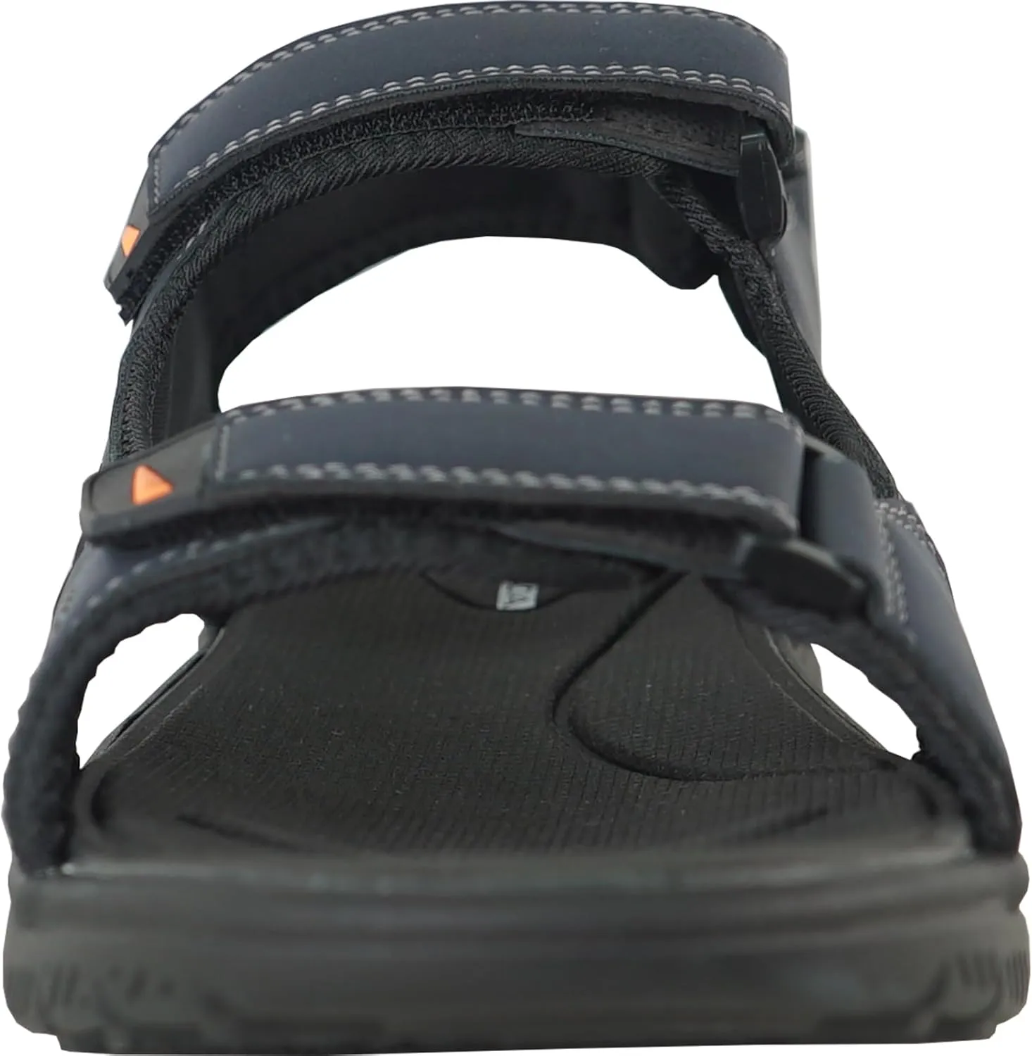 KOZI Men Classic Casual Sandal River Sandal SPORTSMAN Open Toe Adjustable Hook-and-Loop Strap Black Coffee Navy