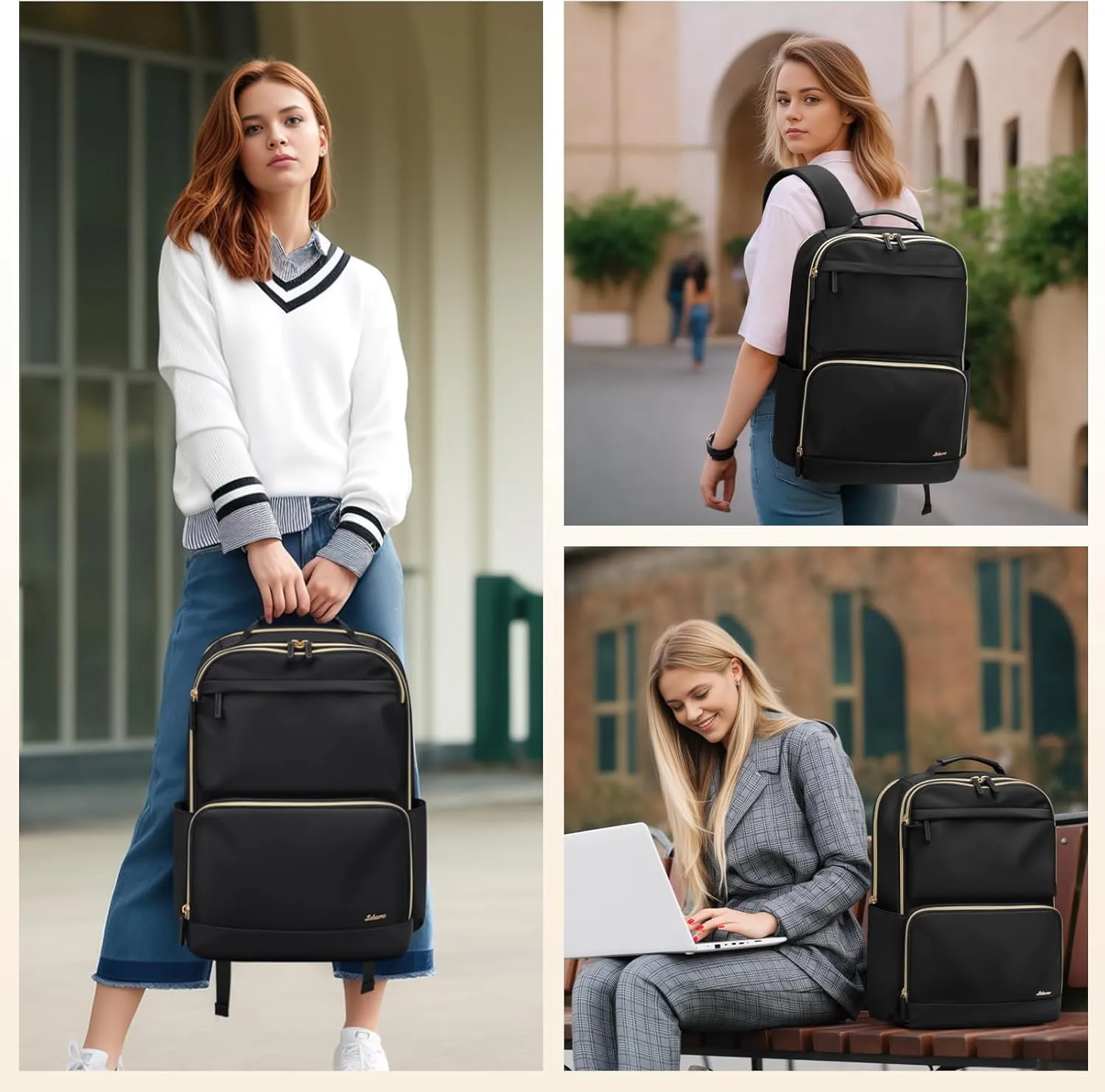 Laptop Backpack for Women Men 16 Inch Laptop Bookbag Waterproof Bags Computer Adult Backpacks Business Daily Purse Bag with Laptop Compartment