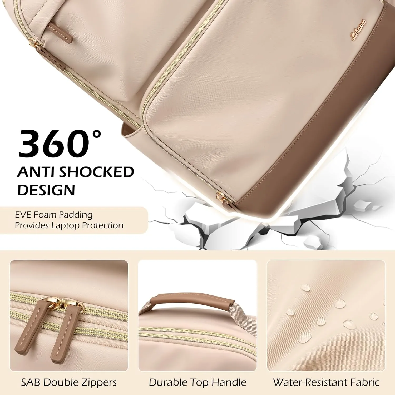 Laptop Backpack for Women Men 16 Inch Laptop Bookbag Waterproof Bags Computer Adult Backpacks Business Daily Purse Bag with Laptop Compartment