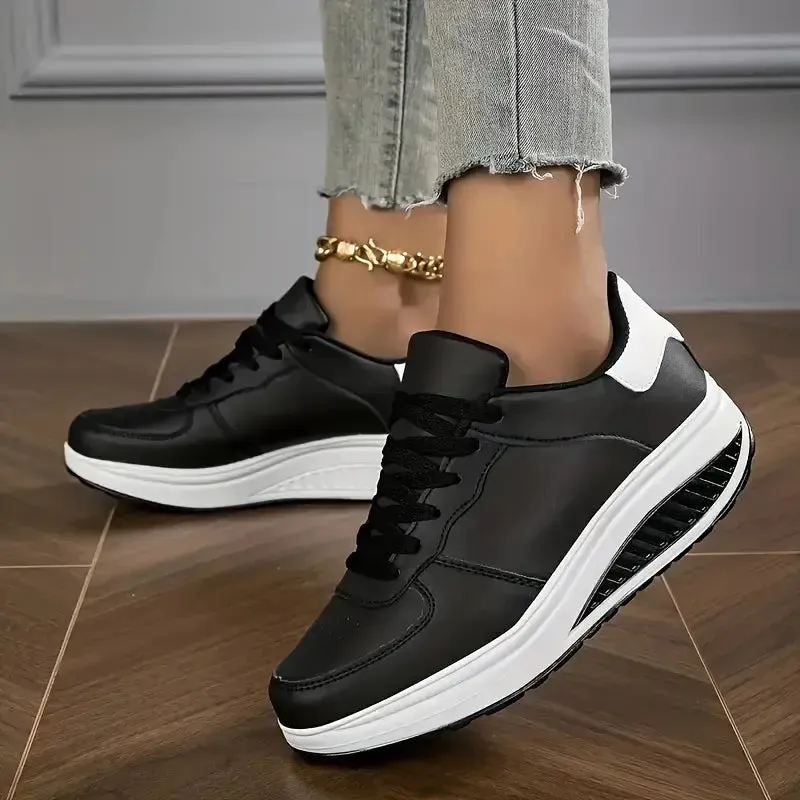 Last Day Promotion 50% OFF - Women's Casual Fashion Breathable Platform Wedge Orthopaedic Sneakers