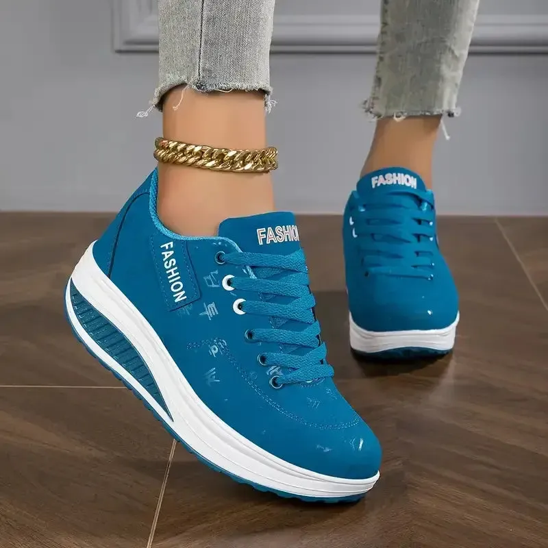 Last Day Promotion 50% OFF - Women's Casual Fashion Breathable Platform Wedge Orthopaedic Sneakers
