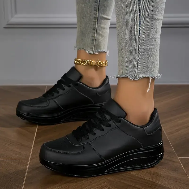 Last Day Promotion 50% OFF - Women's Casual Fashion Breathable Platform Wedge Orthopaedic Sneakers