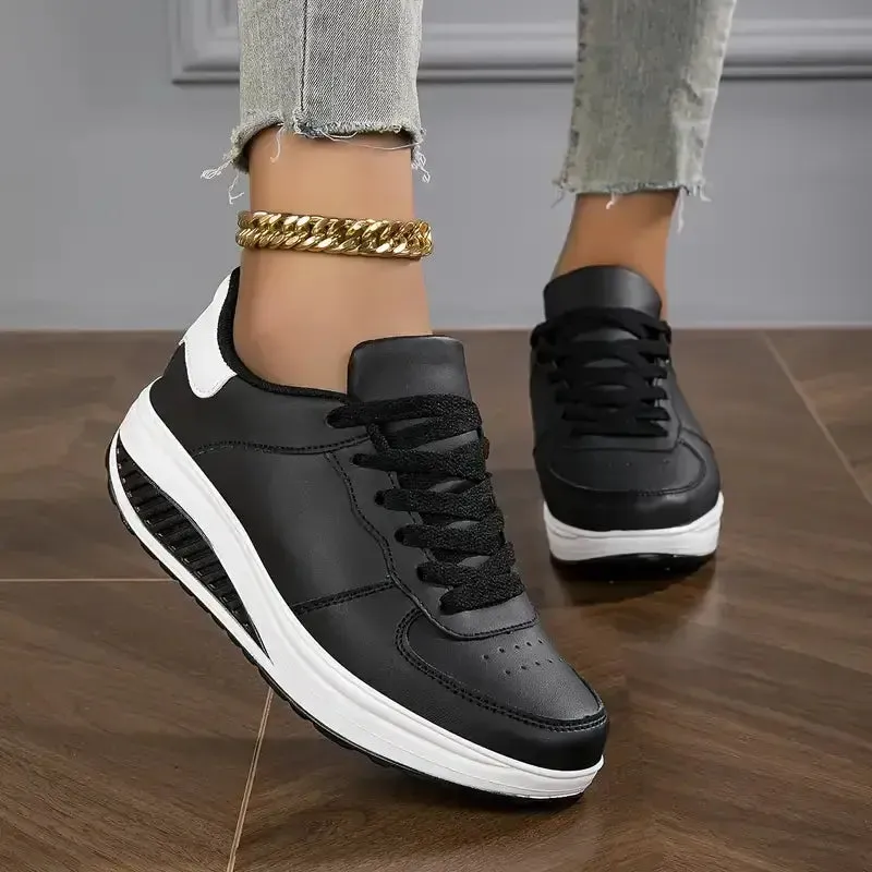 Last Day Promotion 50% OFF - Women's Casual Fashion Breathable Platform Wedge Orthopaedic Sneakers