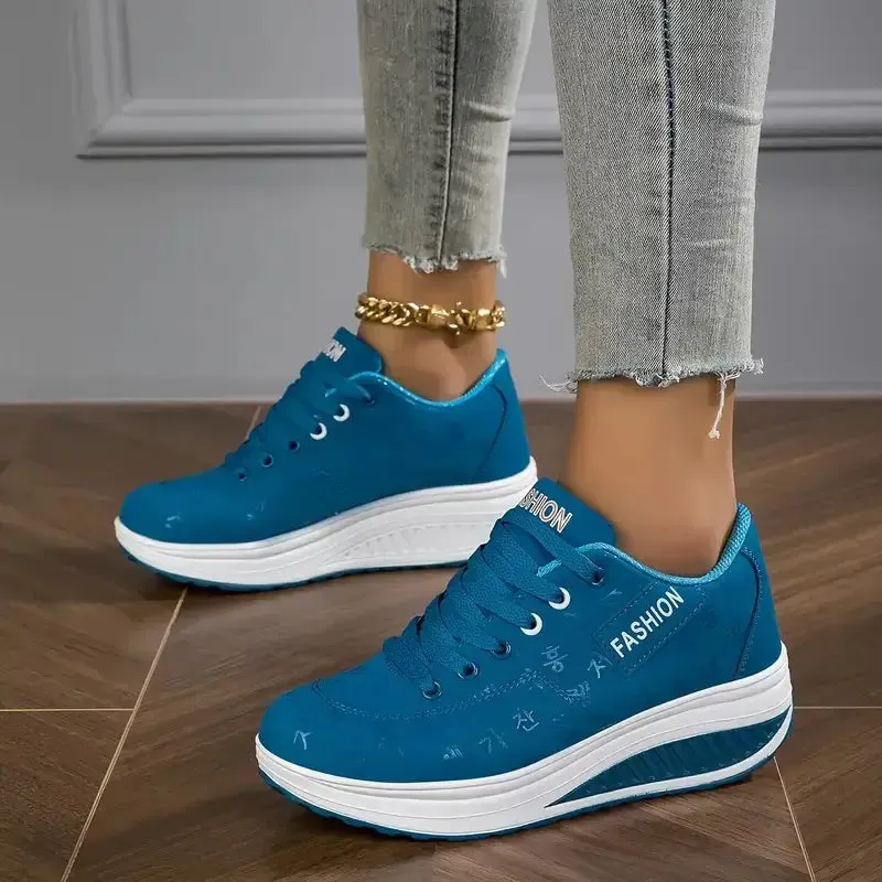 Last Day Promotion 50% OFF - Women's Casual Fashion Breathable Platform Wedge Orthopaedic Sneakers