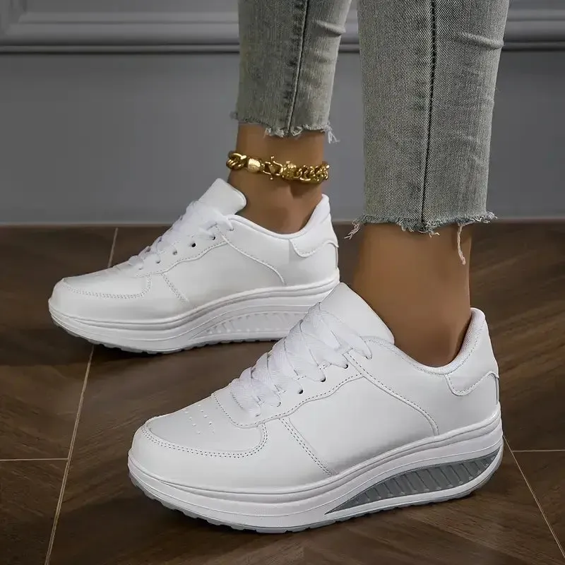 Last Day Promotion 50% OFF - Women's Casual Fashion Breathable Platform Wedge Orthopaedic Sneakers