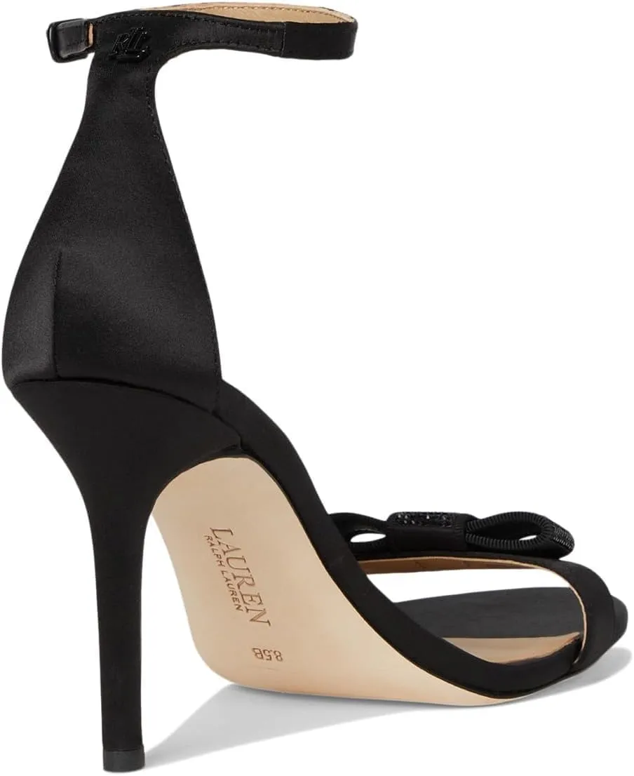 Lauren Ralph Lauren Women's Allie Bow-Trim Satin Sandal