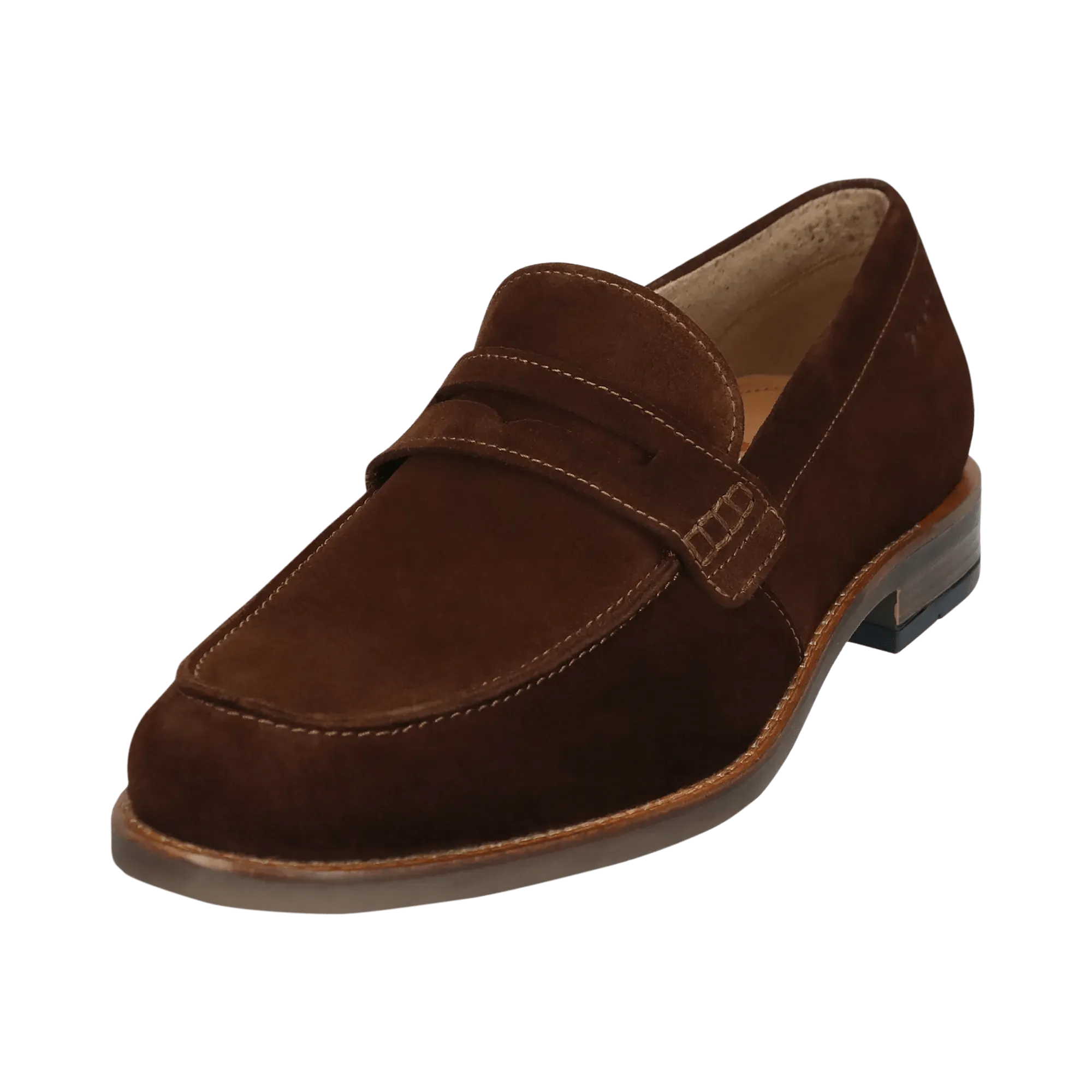 Leder Slip on dunkelbraun