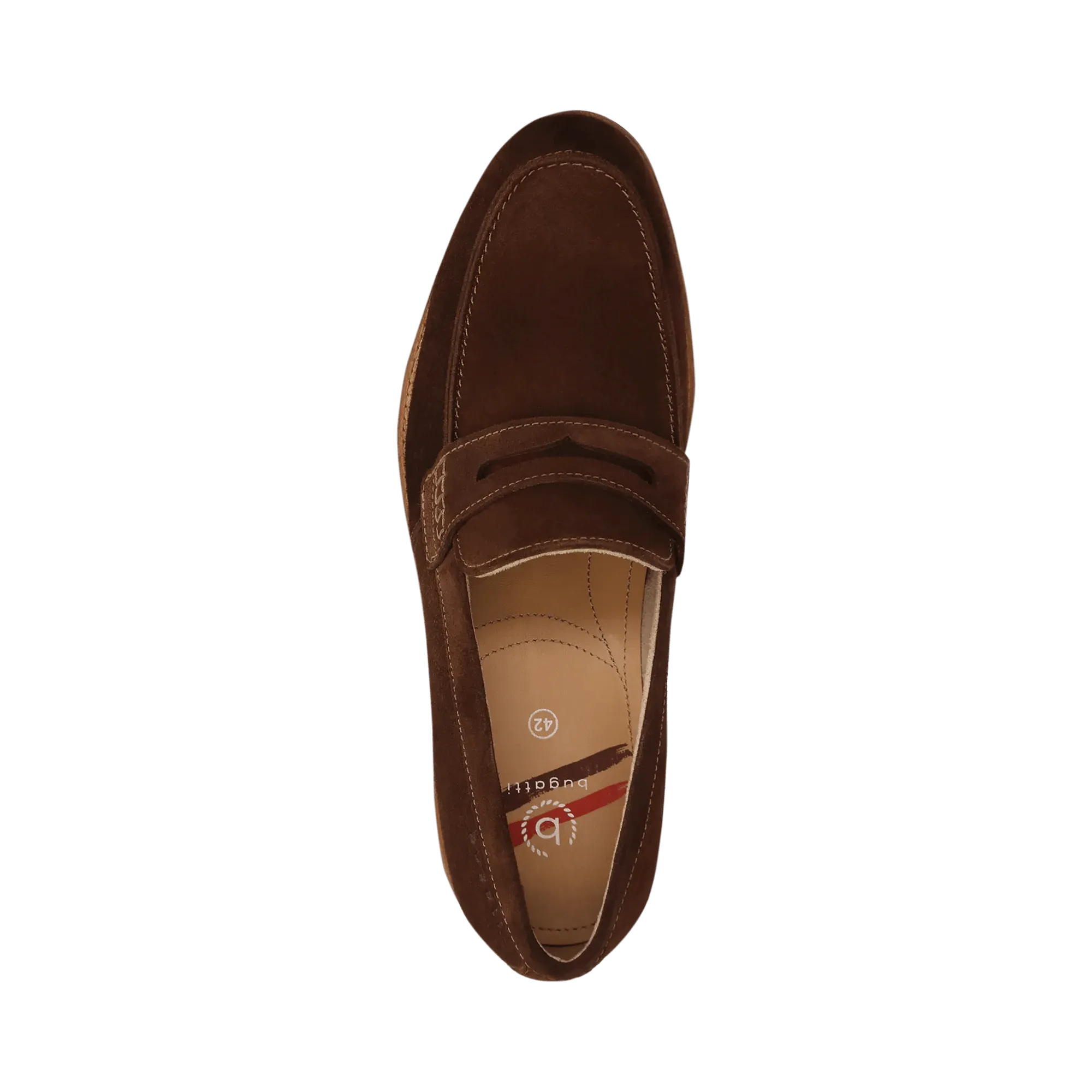 Leder Slip on dunkelbraun
