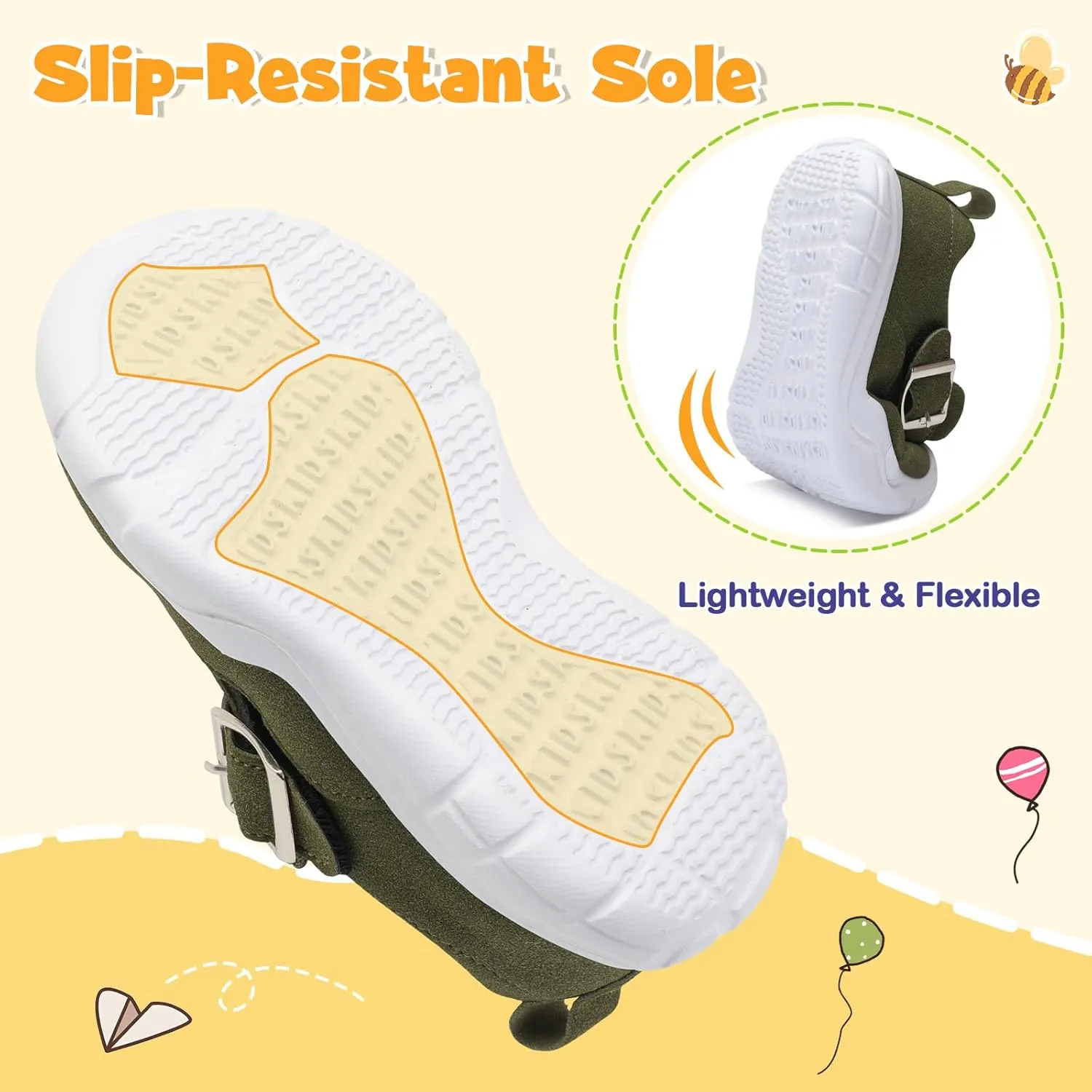 LeIsfIt Toddler Shoes Girls Boys Wide Barefoot Shoes Kids Lightweight Fashion Suede Sneakers for Walking Running Tennis