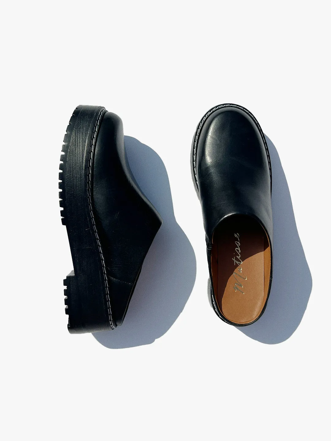 Lena Chunky Mule - Black
