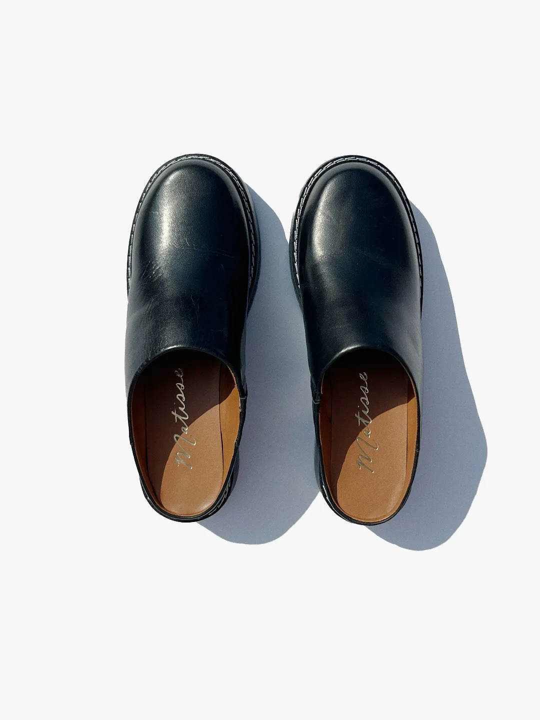 Lena Chunky Mule - Black