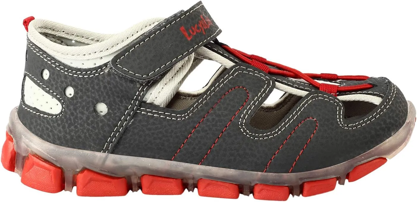 LIBERTYZENO Boys & Girls Manmade Leather Kids & Toddlers Adjustable Strap Fisherman Sandal Shoes for Prom Graduation