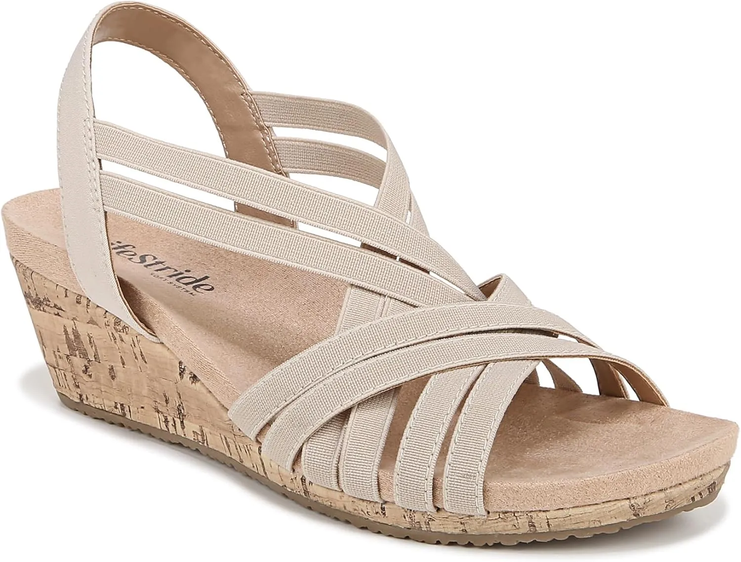 LifeStride Women's Mallory Strappy Wedge Sandal