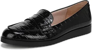LifeStride Womens Zee Loafer Black Croc 11 M