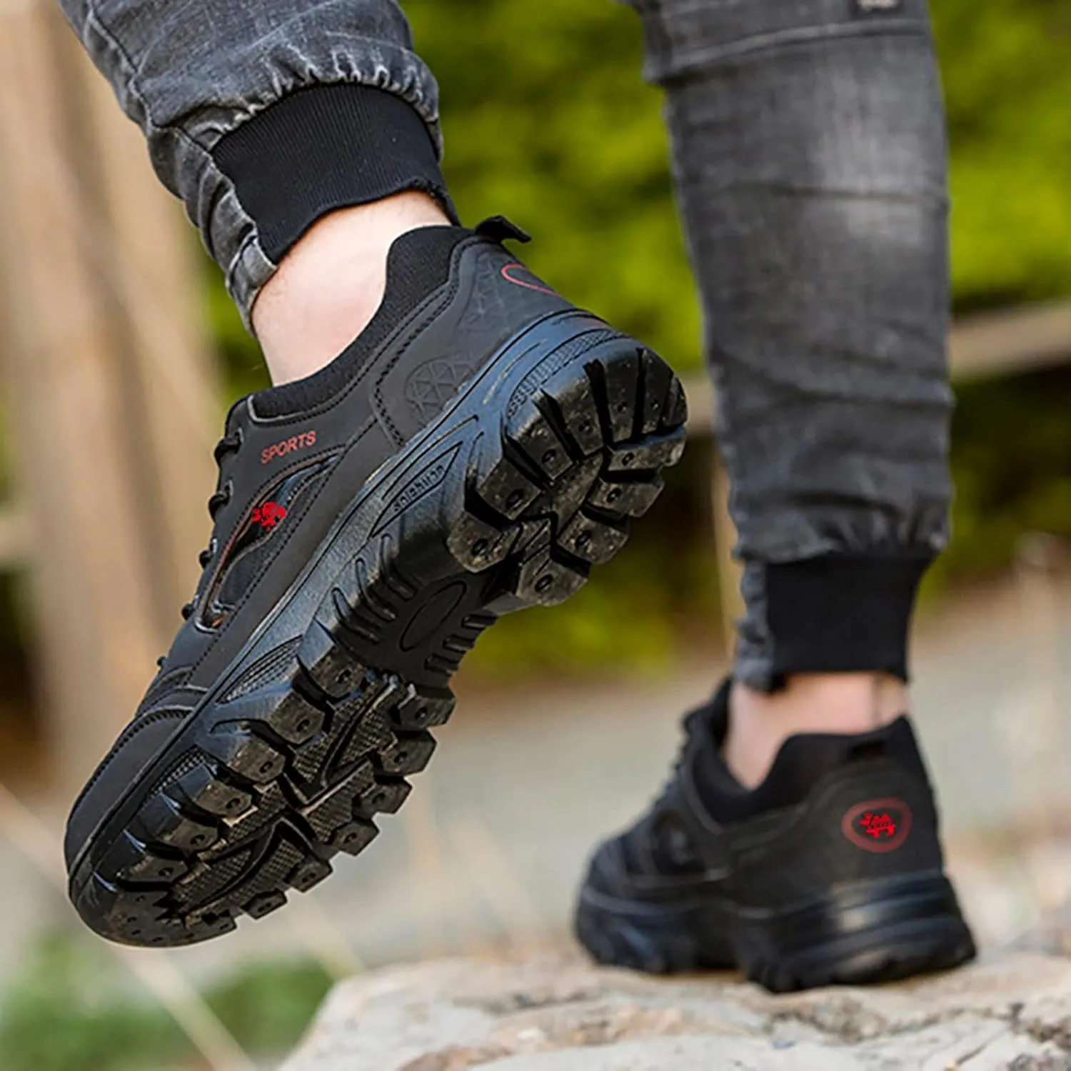 Lightweight Hiking Shoes for Men Comfortable Lightweight Casual Walking Shoe Breathable Diabetic Shoes for Men