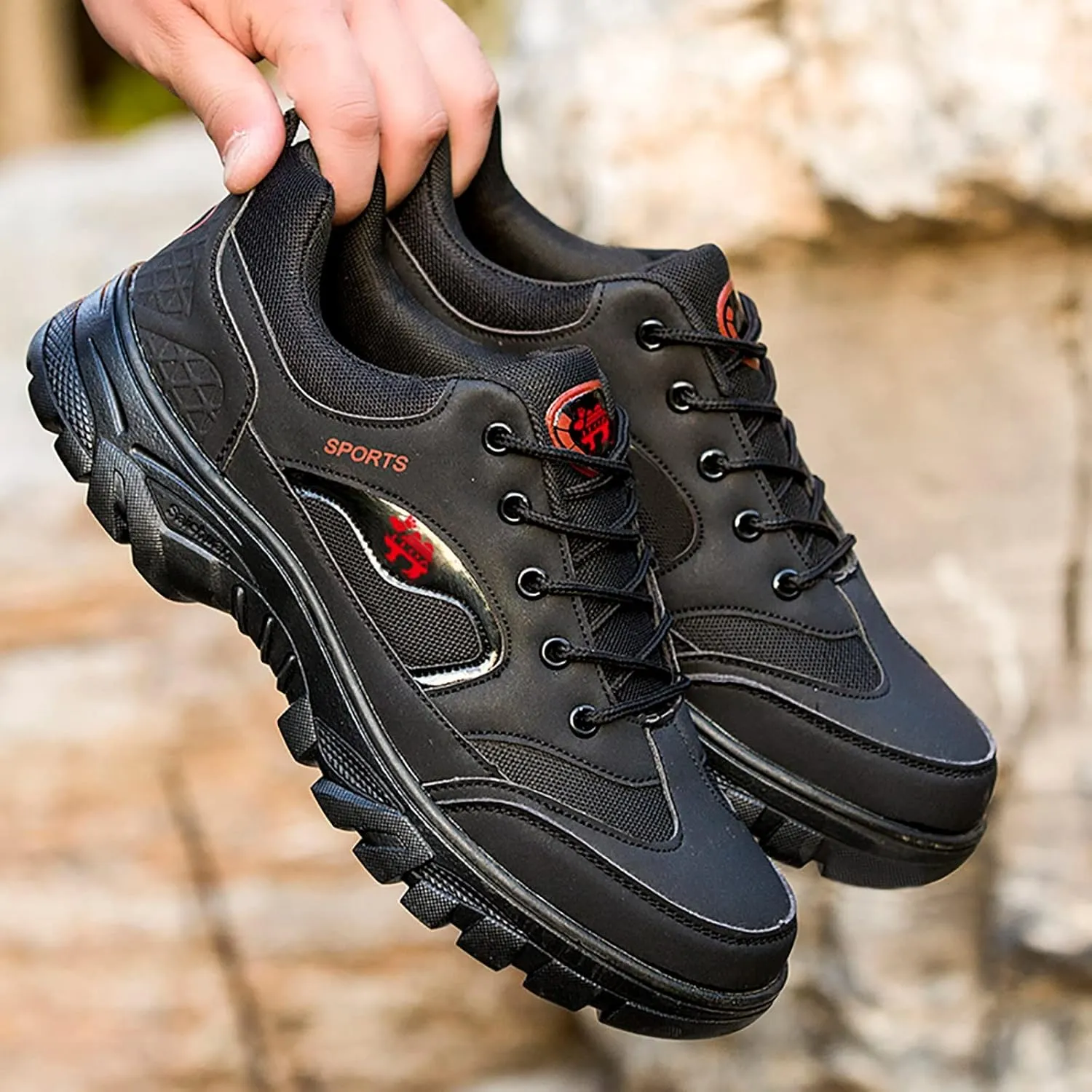 Lightweight Hiking Shoes for Men Comfortable Lightweight Casual Walking Shoe Breathable Diabetic Shoes for Men