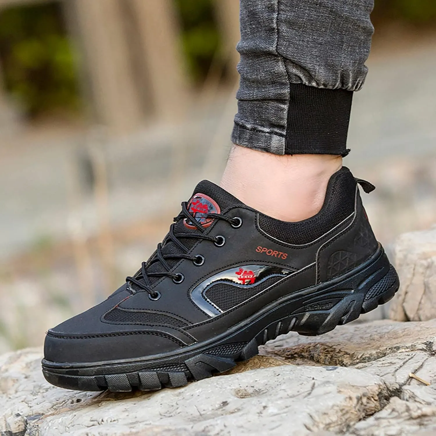 Lightweight Hiking Shoes for Men Comfortable Lightweight Casual Walking Shoe Breathable Diabetic Shoes for Men
