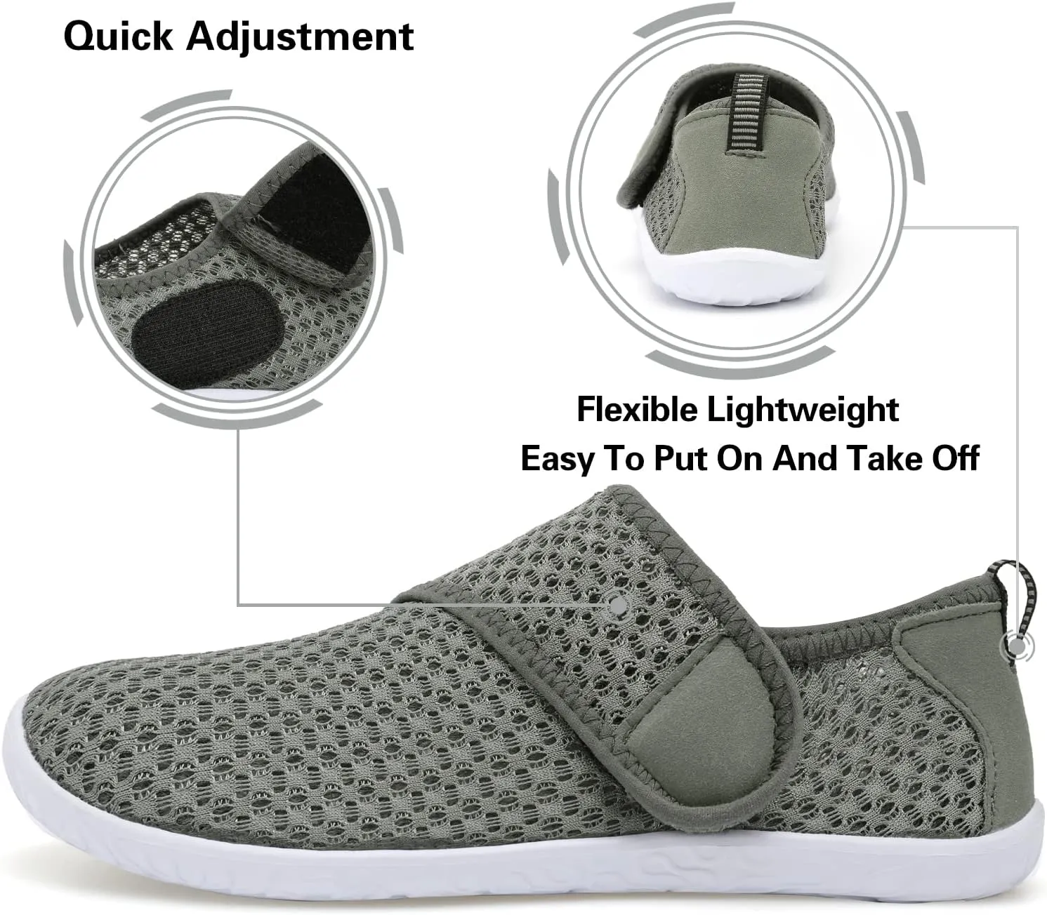 Lisdwde Women Men Water Shoes Quick Dry Breathable Aqua Sock Shoe for Summer Pool Swimming Beach Diving Walking