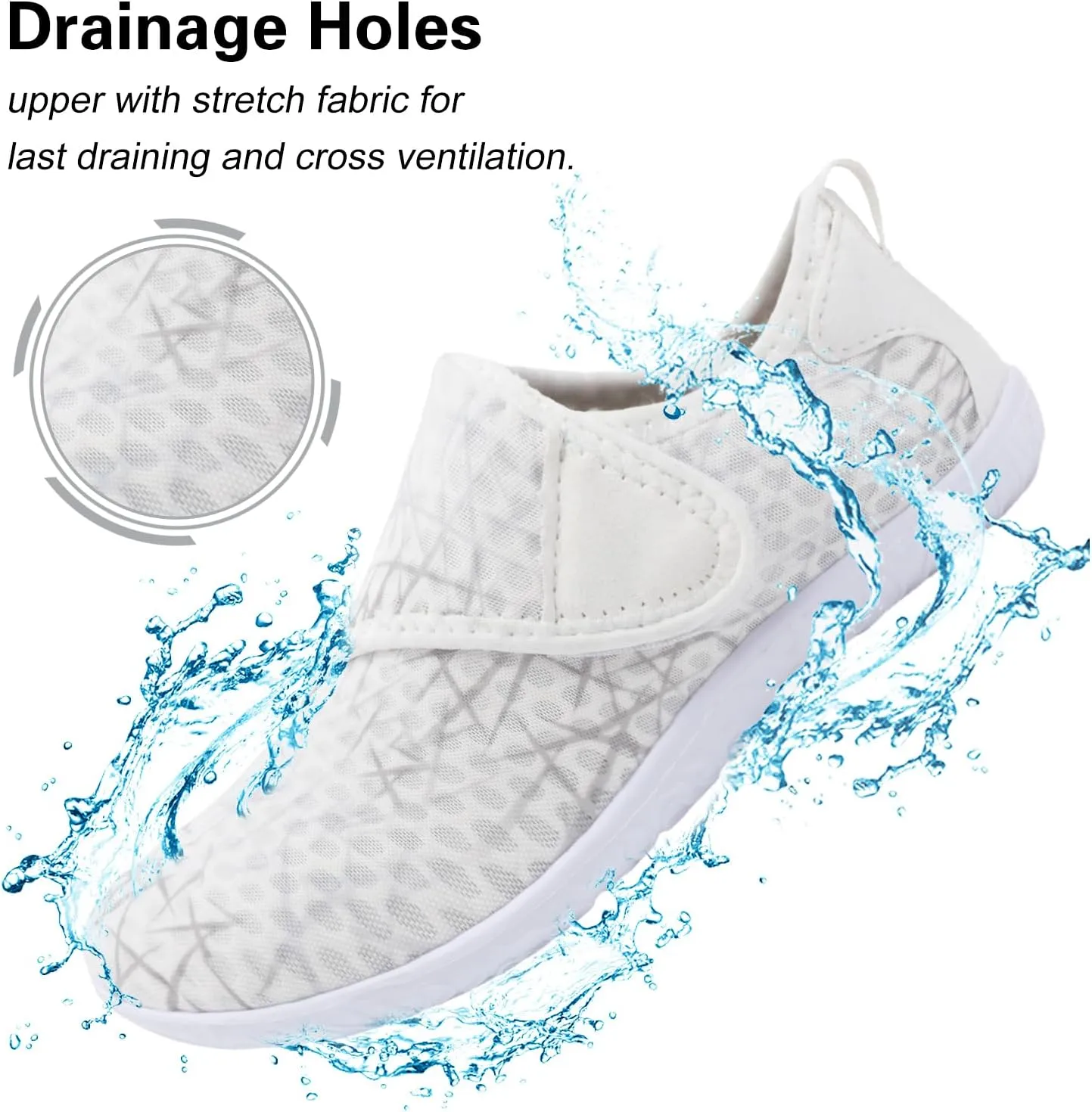 Lisdwde Women Men Water Shoes Quick Dry Breathable Aqua Sock Shoe for Summer Pool Swimming Beach Diving Walking