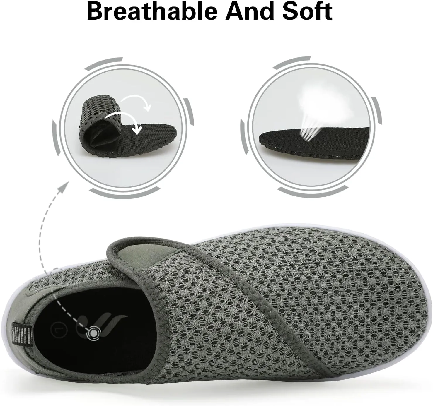 Lisdwde Women Men Water Shoes Quick Dry Breathable Aqua Sock Shoe for Summer Pool Swimming Beach Diving Walking
