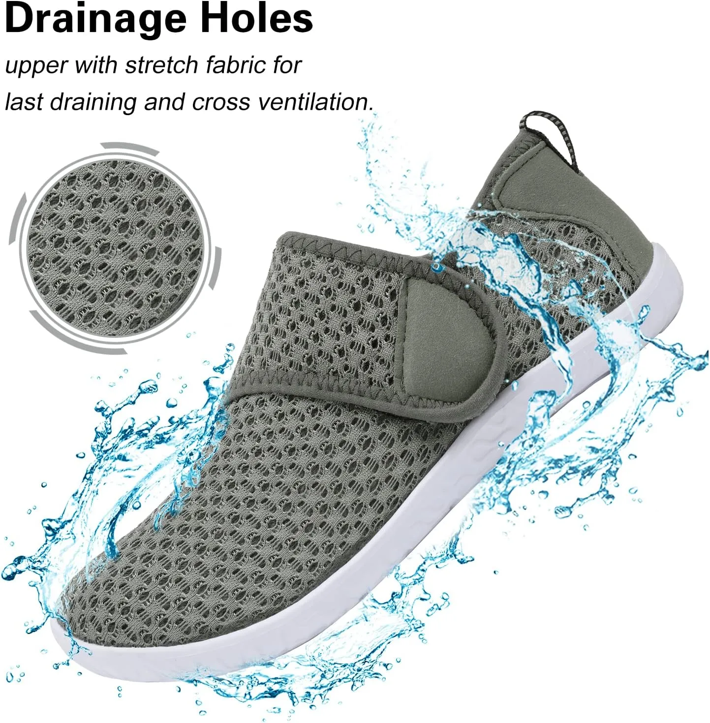 Lisdwde Women Men Water Shoes Quick Dry Breathable Aqua Sock Shoe for Summer Pool Swimming Beach Diving Walking