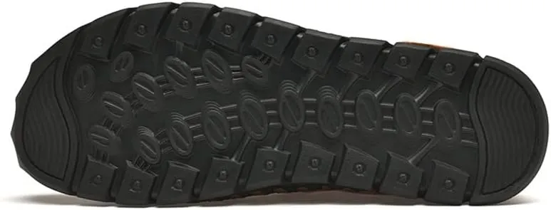 LLTMALL Men's Walking Sandals Closed Toe Breathable Sandals Leather Lace Adjustable Summer Water Sandals Shoes