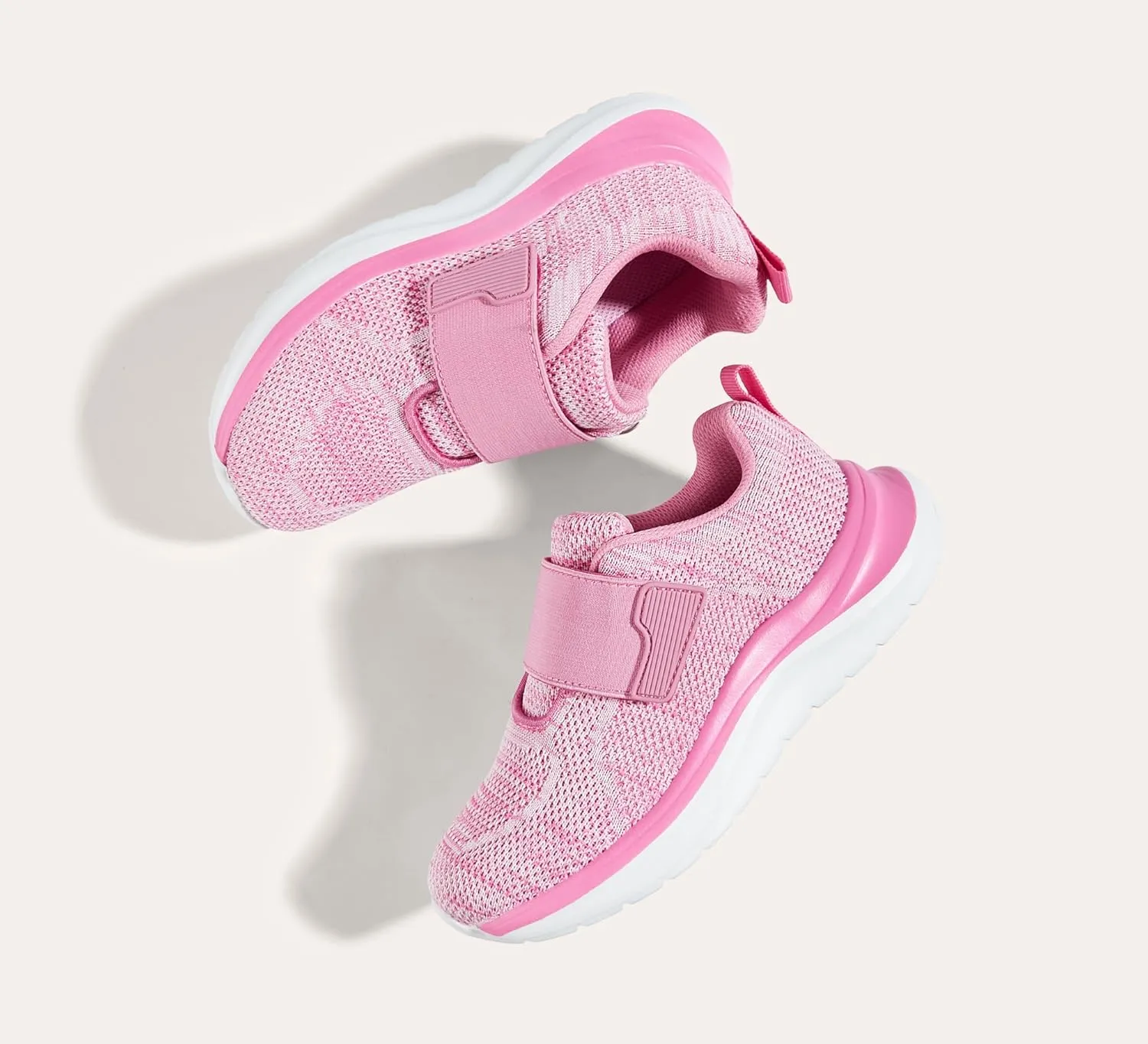 LUCKY STEP Boys Girls Tennis Shoes Kids Unisex Walking Running School Athletic Hook and Loops Strap Breathable for Toddler/Little Kid/Big Kid