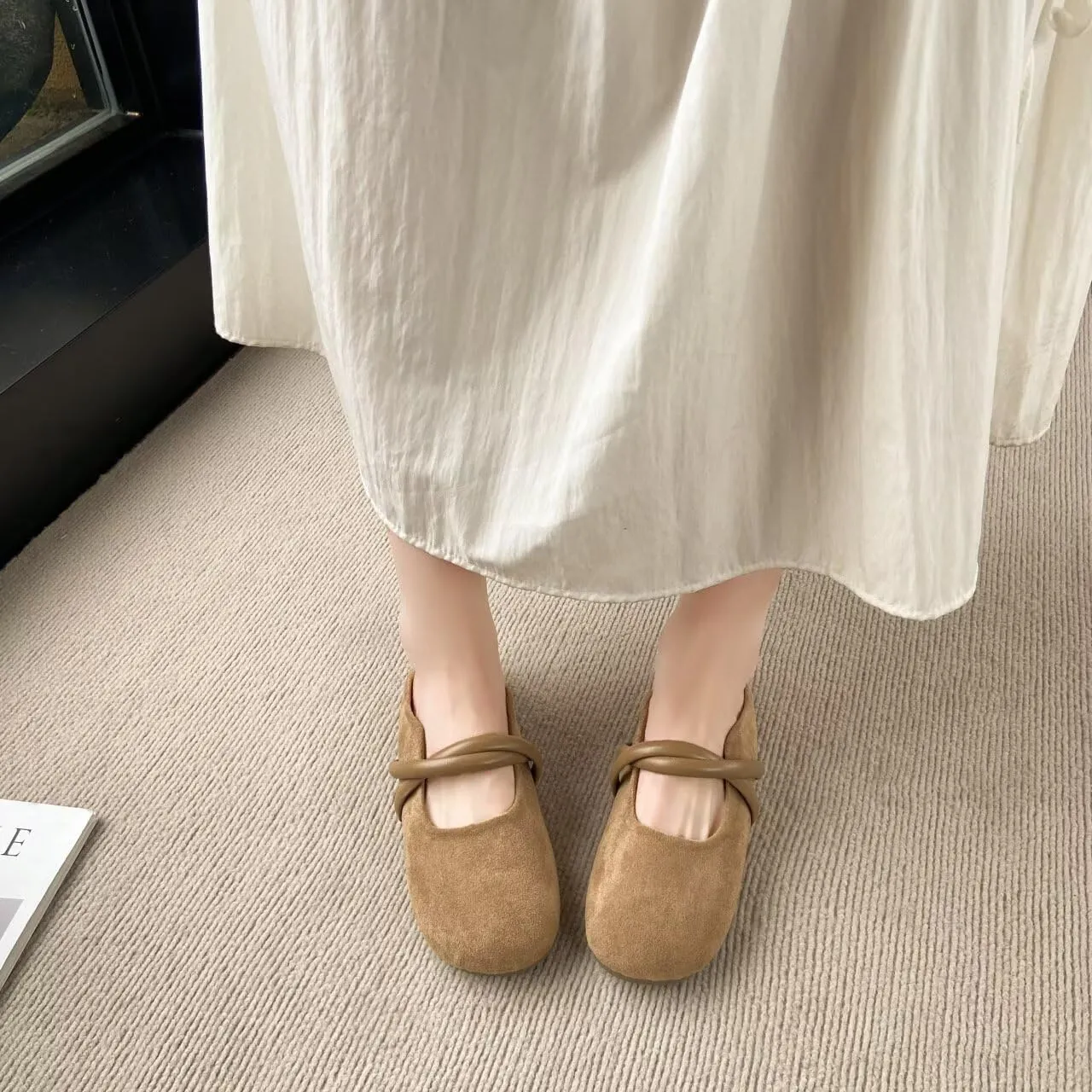 MAIITRIP Womens Clogs Mary Jane Flats,Slip on Comfortable Non-Slip Mule with Closed Toe,Female Lady Girl Summer Walking Casual Backless Dressy Slippers Shoes Indoor Outdoor