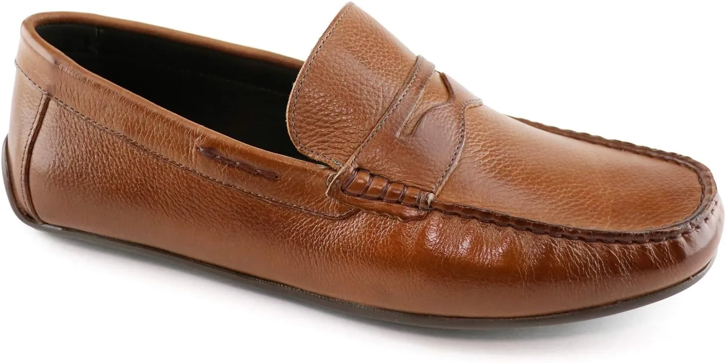 Marc Joseph New York Men's Leather Casual Slip On Penny Loafers