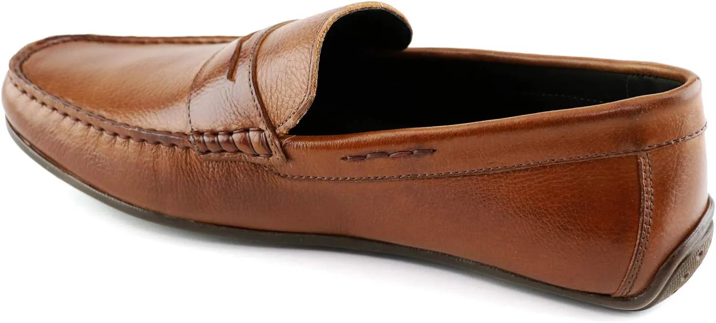 Marc Joseph New York Men's Leather Casual Slip On Penny Loafers