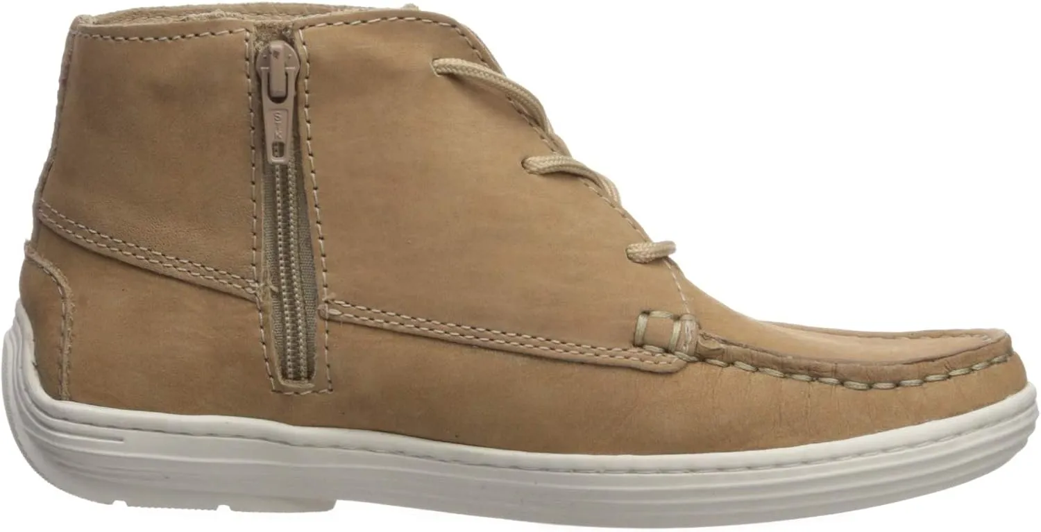 Marc Joseph New York Unisex-Child Leather Ankle Boot Embroidered Star Detail Loafer