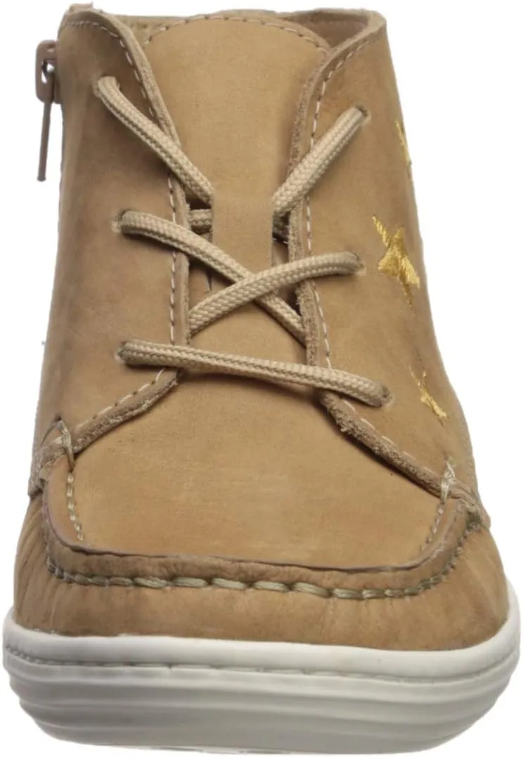 Marc Joseph New York Unisex-Child Leather Ankle Boot Embroidered Star Detail Loafer