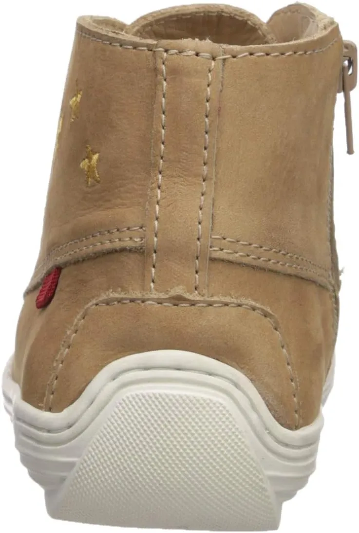 Marc Joseph New York Unisex-Child Leather Ankle Boot Embroidered Star Detail Loafer