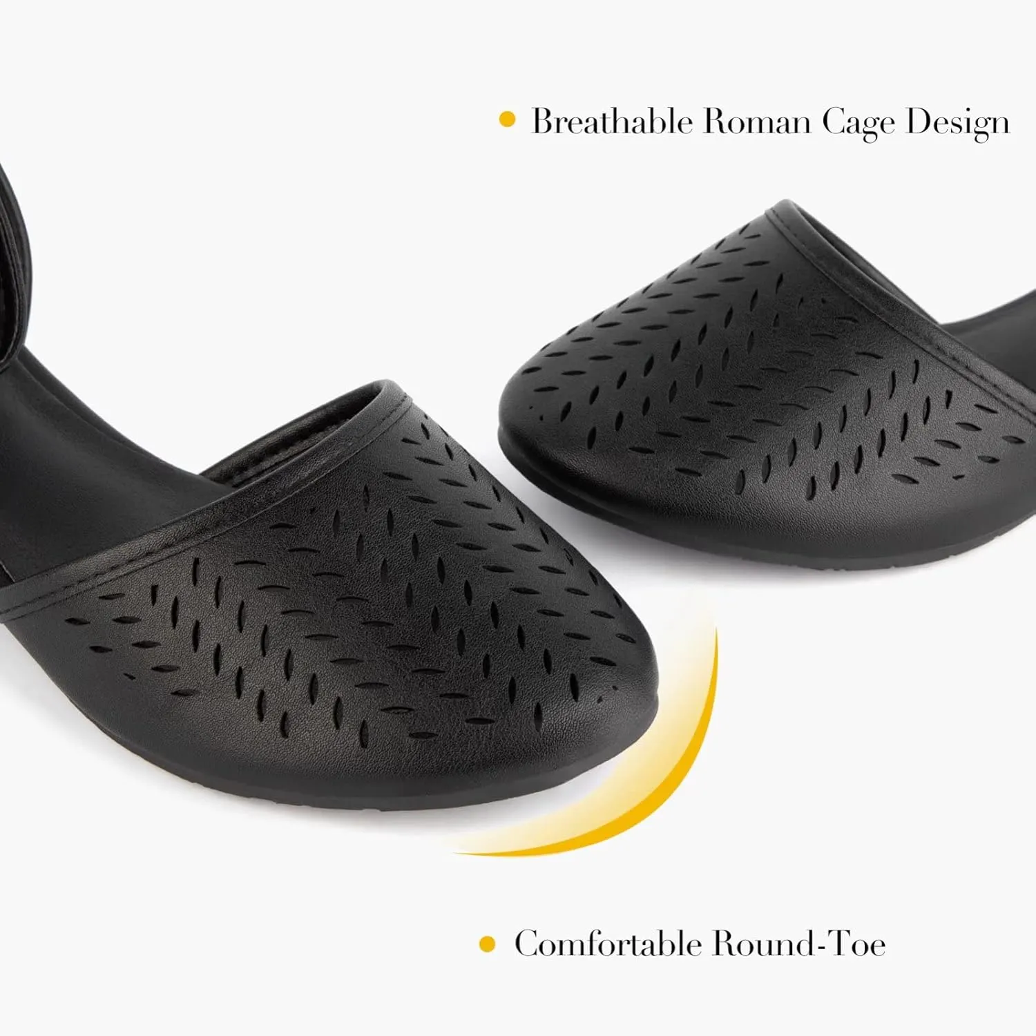 MaxMuxun Womens Roman Ankle Strap Cage Closed Toe Flat Sandals
